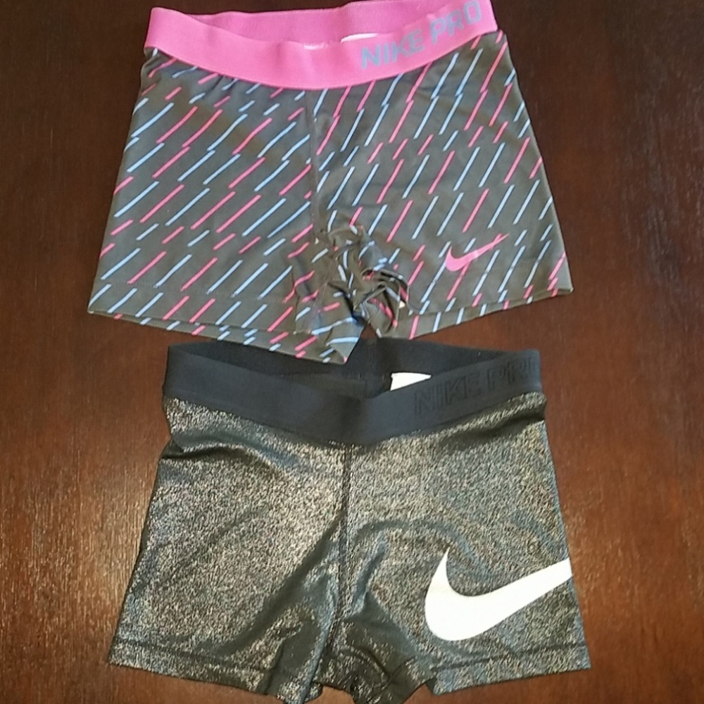 Two Nike Pro Training Shorts